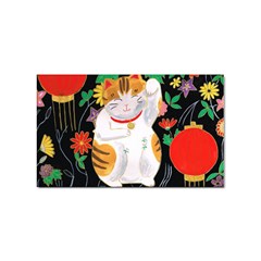 Maneki Neko Sticker 100 Pack (rectangle)