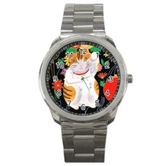 Maneki Neko Sport Metal Watch