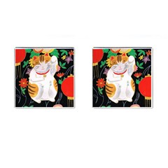 Maneki Neko Cufflinks (Square)