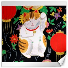 Maneki Neko Canvas 16  X 16  (unframed) by TabbyCatStudios