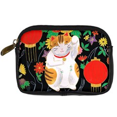 Maneki Neko Digital Camera Leather Case