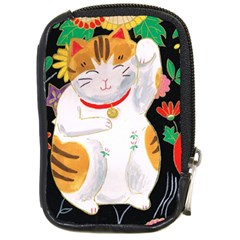 Maneki Neko Compact Camera Leather Case