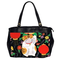 Maneki Neko Oversize Office Handbag (Two Sides)