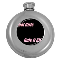 Petchatgirlsrule Hip Flask (round) by Princessbabyj