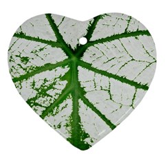 Leaf Patterns Heart Ornament