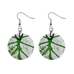 Leaf Patterns Mini Button Earrings by natureinmalaysia