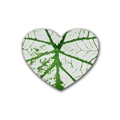 Leaf Patterns Drink Coasters (heart)