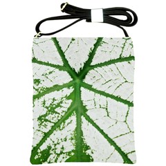 Leaf Patterns Shoulder Sling Bag by natureinmalaysia