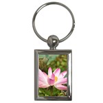 A Pink Lotus Key Chain (Rectangle) Front