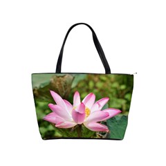 A Pink Lotus Large Shoulder Bag by natureinmalaysia