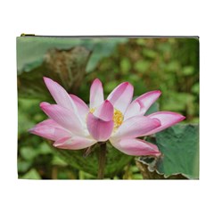 A Pink Lotus Cosmetic Bag (xl) by natureinmalaysia