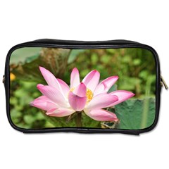 A Pink Lotus Travel Toiletry Bag (two Sides) by natureinmalaysia