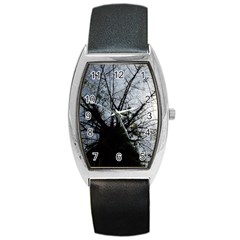 An Old Tree Tonneau Leather Watch