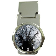 An Old Tree Money Clip With Watch