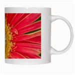 A Red Flower White Coffee Mug Right