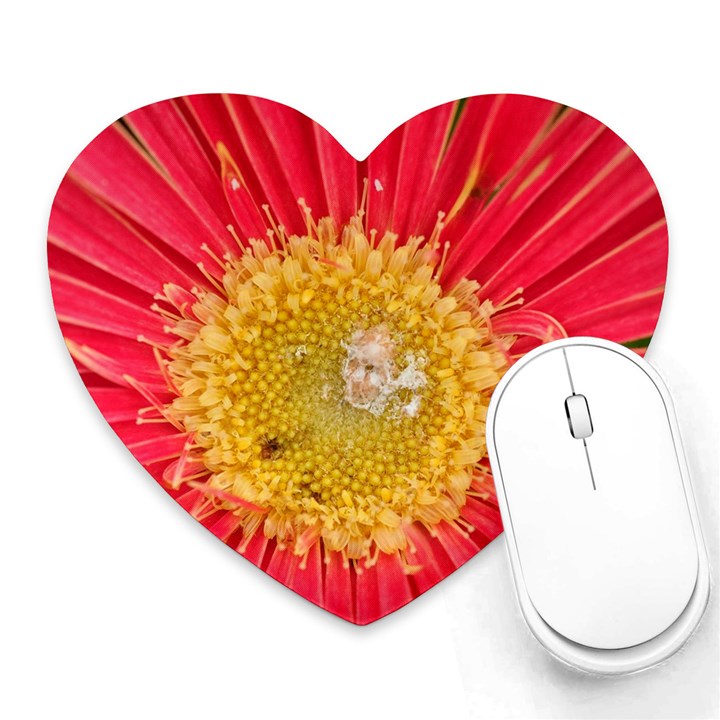 A Red Flower Mouse Pad (Heart)