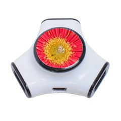 A Red Flower 3 Port Usb Hub by natureinmalaysia