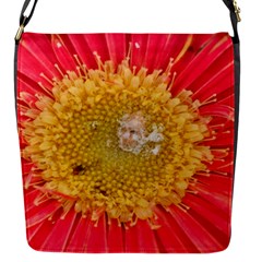 A Red Flower Flap Closure Messenger Bag (small) by natureinmalaysia