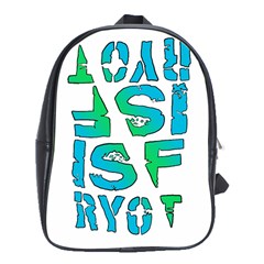 Isf & Ryot Design School Bag (xl) by MLWartstore