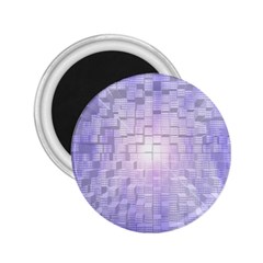 Purple Cubic Typography 2 25  Button Magnet by TheZiNES