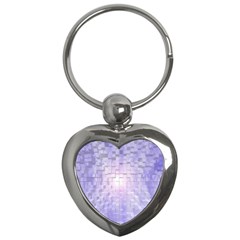 Purple Cubic Typography Key Chain (heart) by TheZiNES