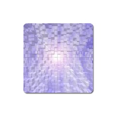 Purple Cubic Typography Magnet (square) by TheZiNES