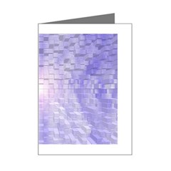 Purple Cubic Typography Mini Greeting Card by TheZiNES