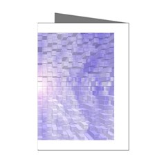 Purple Cubic Typography Mini Greeting Card (8 Pack) by TheZiNES