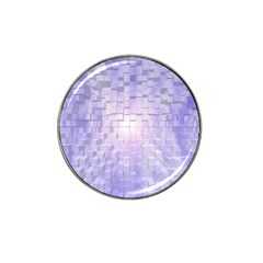 Purple Cubic Typography Golf Ball Marker (for Hat Clip) by TheZiNES