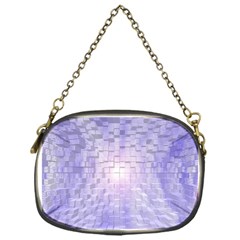 Purple Cubic Typography Chain Purse (one Side) by TheZiNES