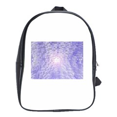 Purple Cubic Typography School Bag (xl) by TheZiNES