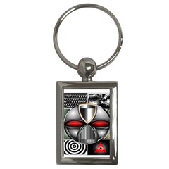 Portal Key Chain (rectangle) by BlackLabelDesigns