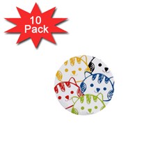 Kawaii Cat Faces 1  Mini Button (10 Pack) by hajisdream