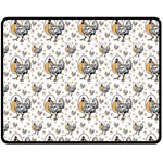 Chickens And Eggs Fleece Blanket (Medium) 60 x50  Blanket Front