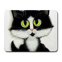 Tuxedo Cat Small Mousepad by AmyLynBihrle