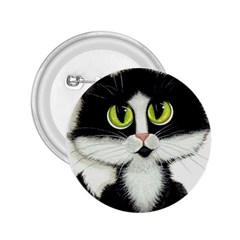 Tuxedo Cat 2 25  Button by AmyLynBihrle