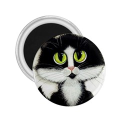 Tuxedo Cat 2 25  Magnet by AmyLynBihrle