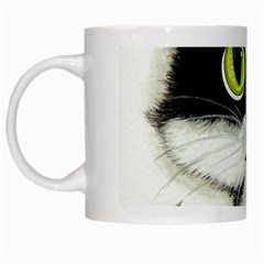 Tuxedo Cat White Mug by AmyLynBihrle