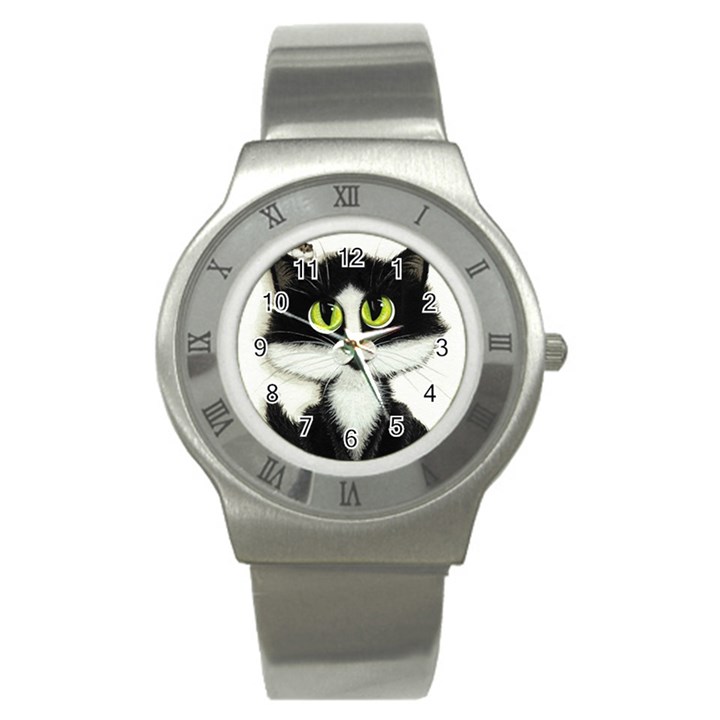 Curiouskitties414 Stainless Steel Watch (Unisex)