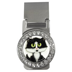 Tuxedo Cat By Bihrle Money Clip (cz) by AmyLynBihrle