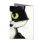 Tuxedo Cat by BiHrLe Mini Greeting Card (8 Pack) Left