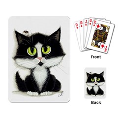 Tuxedo Cat By Bihrle Playing Cards Single Design by AmyLynBihrle