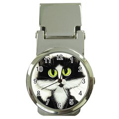 Tuxedo Cat By Bihrle Money Clip With Watch