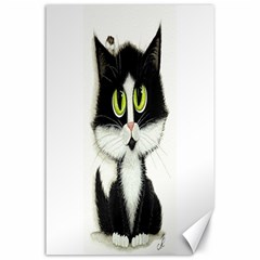 Tuxedo Cat By Bihrle Canvas 24  X 36  (unframed)