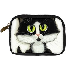 Tuxedo Cat By Bihrle Digital Camera Leather Case