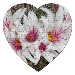 Bloom Cactus  Jigsaw Puzzle (heart) by ADIStyle