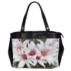 Bloom Cactus  Oversize Office Handbag (two Sides)