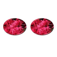 Red Autumn Cufflinks (Oval)