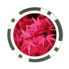 Red Autumn Poker Chip