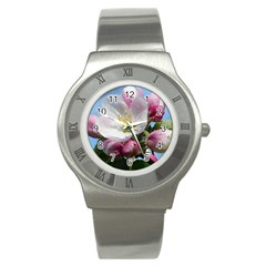 Apple Blossom  Stainless Steel Watch (unisex) by ADIStyle